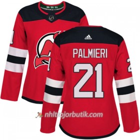 Dame Ishockey New Jersey Devils Tröja Kyle Palmieri 21 Adidas 2017-2018 Röd Authentic